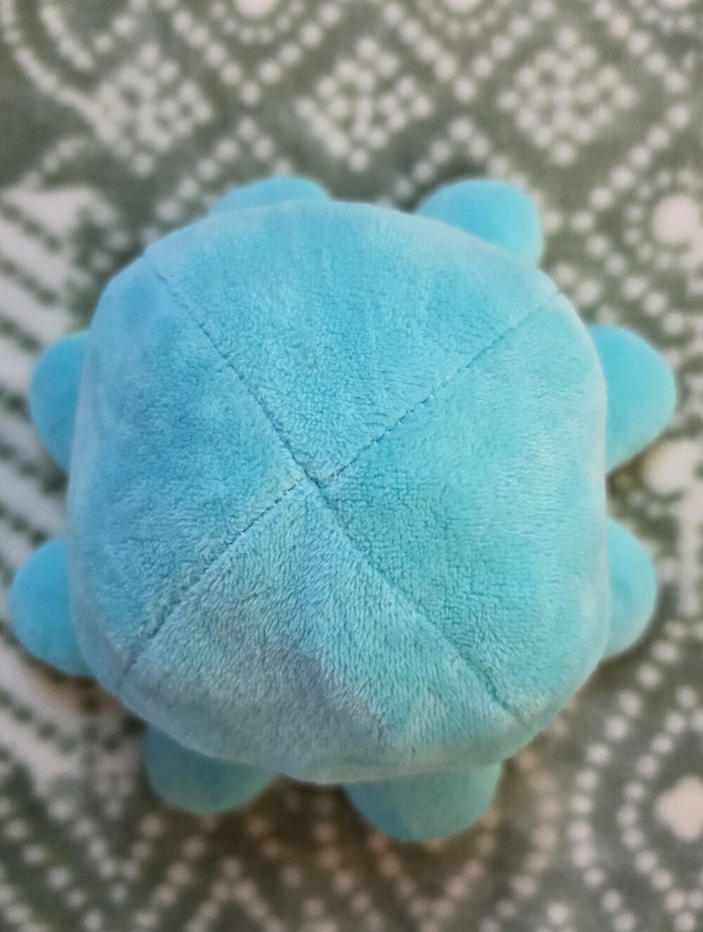 TeeTurtle Reversible Octopus Plush Green Blue - Picture 4 of 5